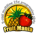 Fruit Mania online progressive jackpot slot machine